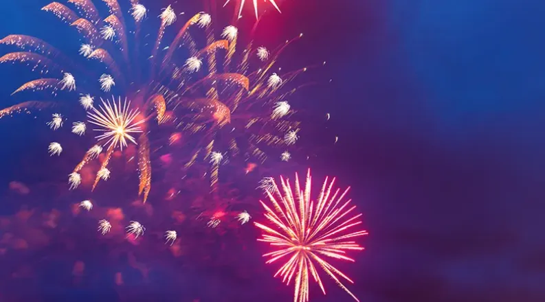 Fireworks fourth of july