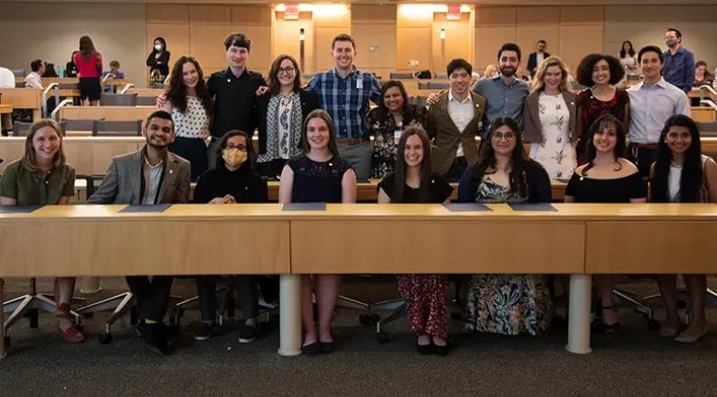 students gathered for a group pic