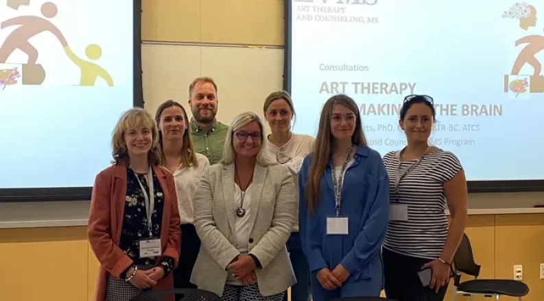 Group of international psychologists visitIng EVMS