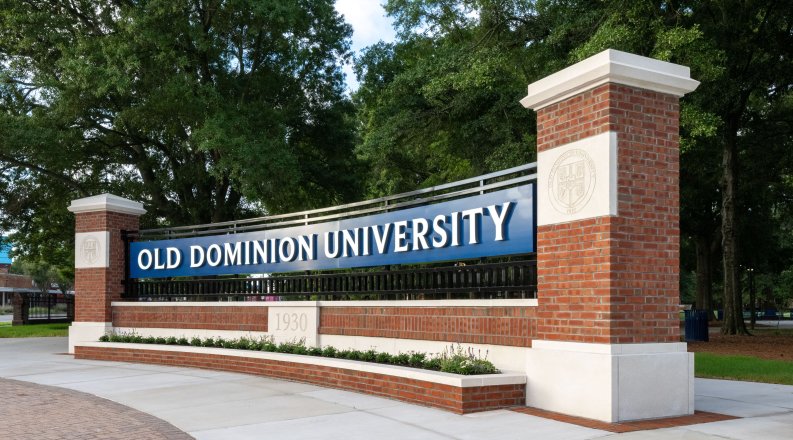 Old Dominion University sign