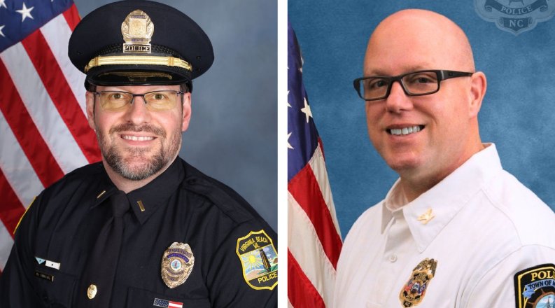 Headshots of Two Police Officers