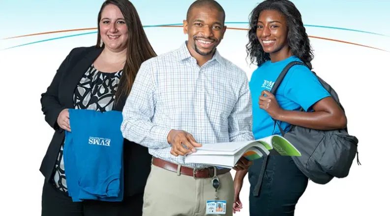 Three School of Health Professions students standing togethe