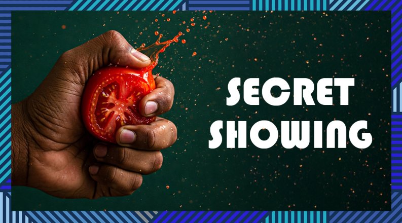 Hand Squeezing Tomato Secret Showing Promo