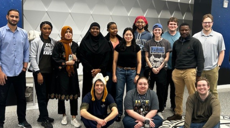 Group of chemistry Ph.D students.