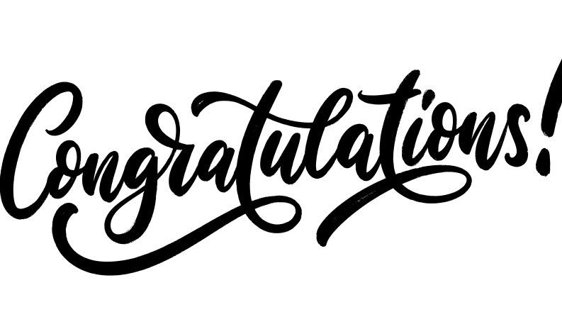 Image that says congratulations 