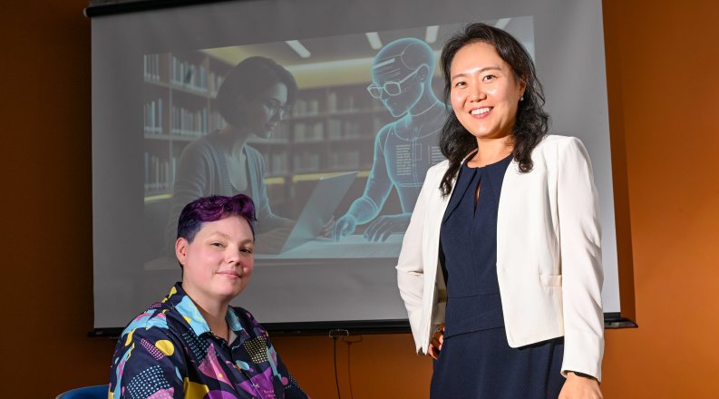 Jinhee Kim and Rita Detrick