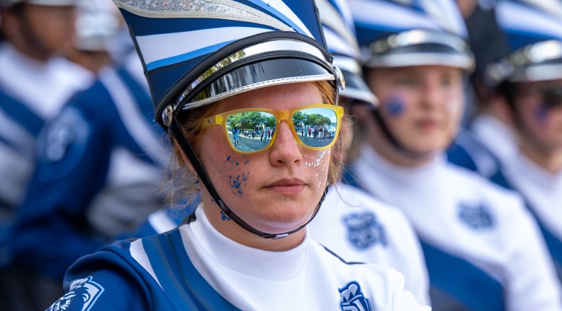 A member of ODU's marching band.