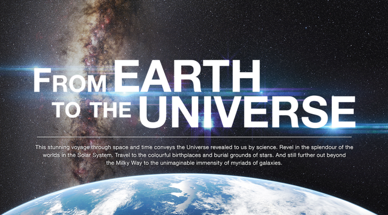 From the Earth to the Universe event promo