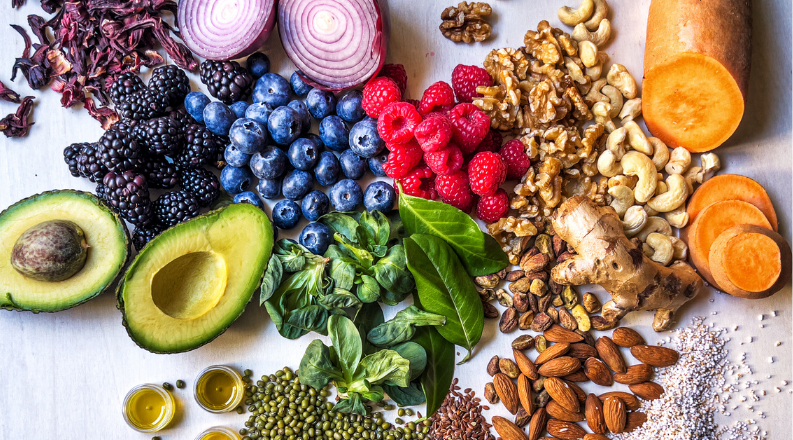 Fruits and vegetables