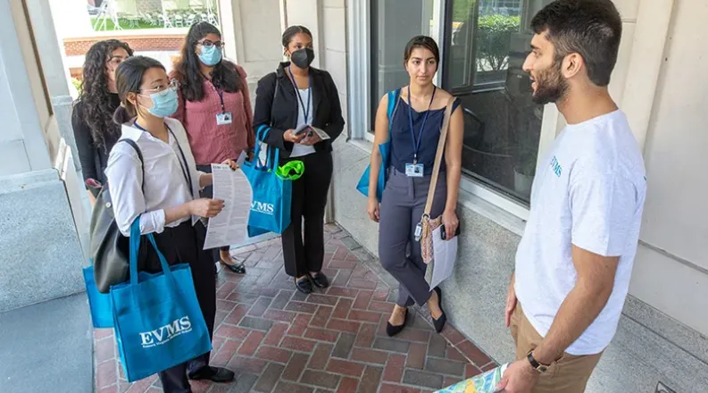 students side by side