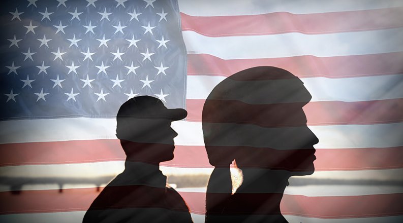 Veterans stock image