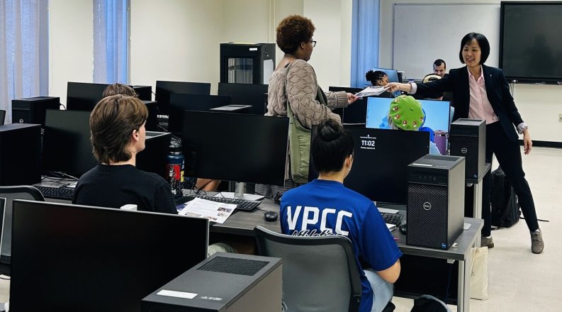 students in a classroom