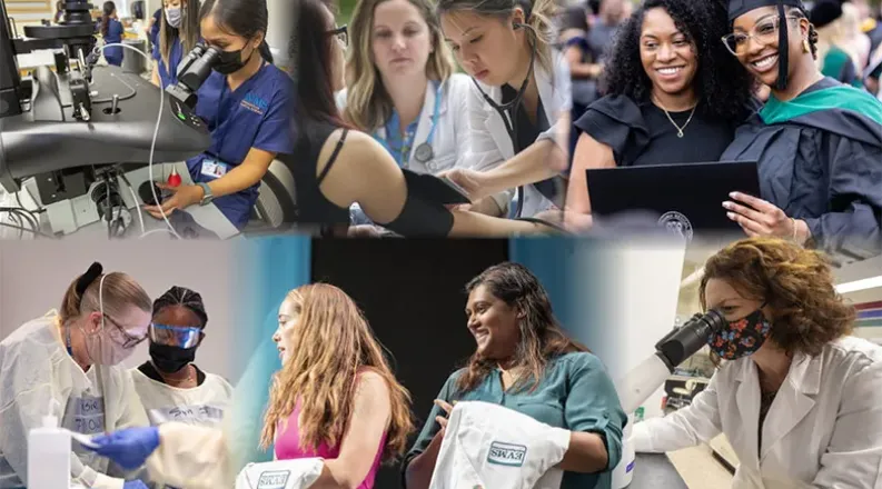Collage of women in medicine