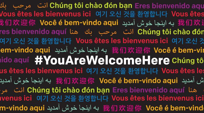 You Are Welcome Here Scholarship graphic