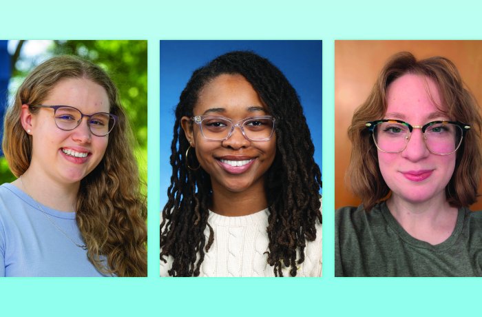 Olivia Brown, Alana Canty and Kathryn Bourlier have been named National Science Foundation Graduate Research Fellows.