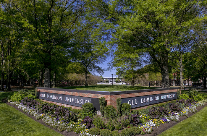 Old Dominion University sign