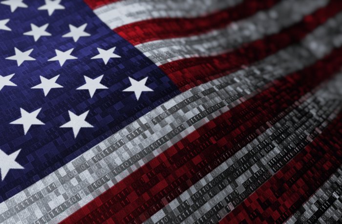 A photo of an American flag.