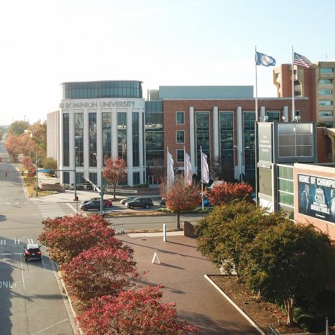 aerial photo of darden college and hampton blvd