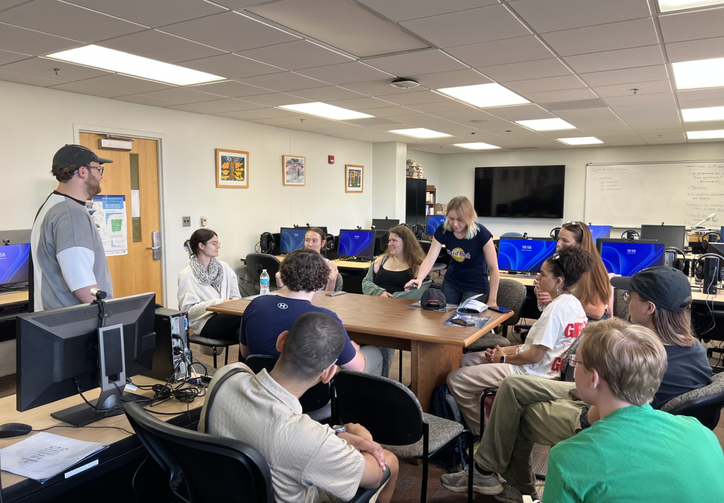 students in a classroom