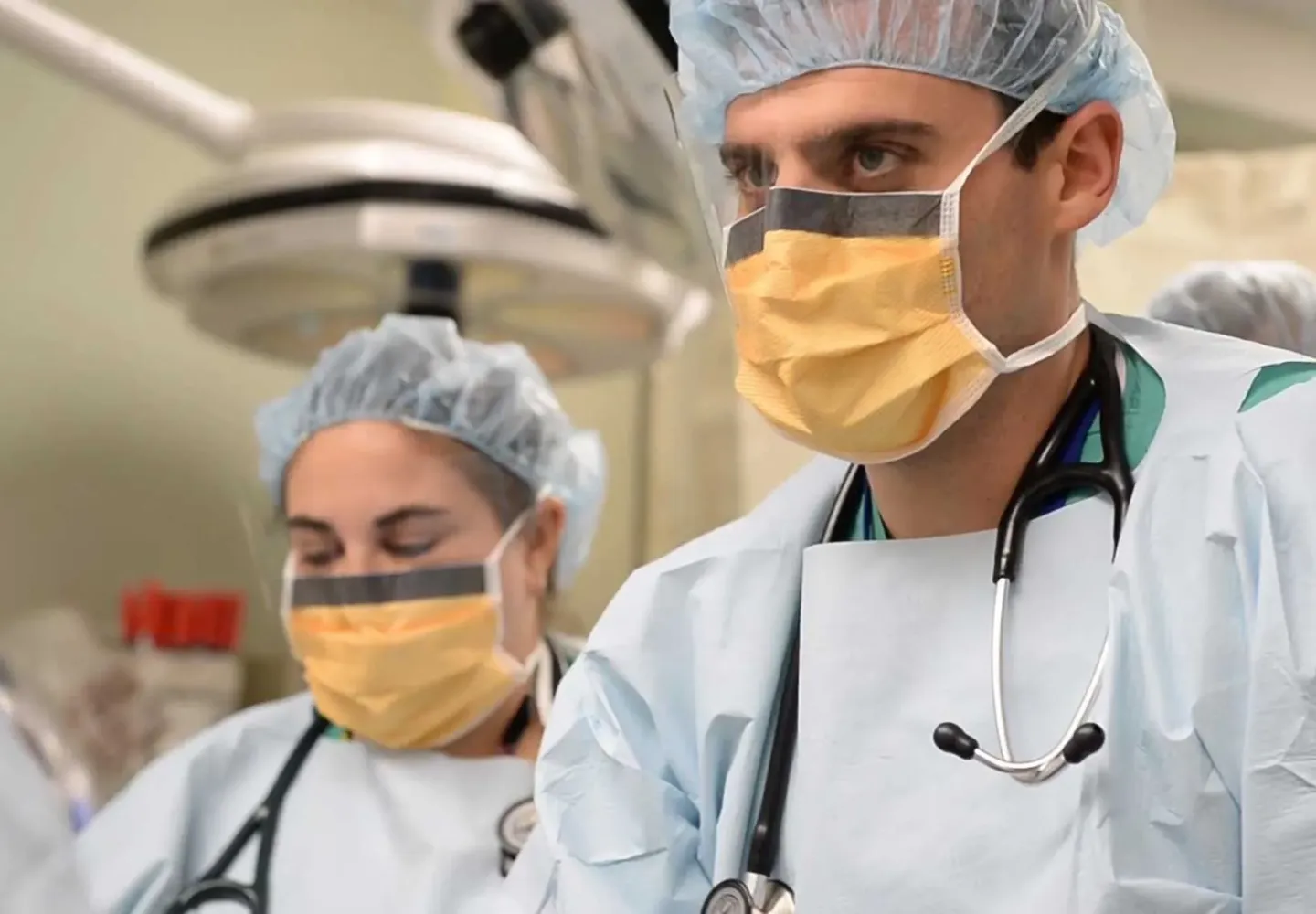 Emergency Medicine residents work together in the emergency 