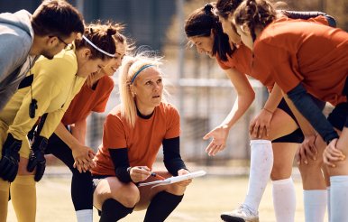 Teacher coaching students