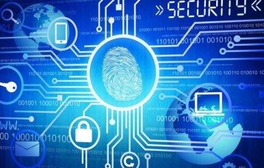 Cybersecurity Fingerprint Stock