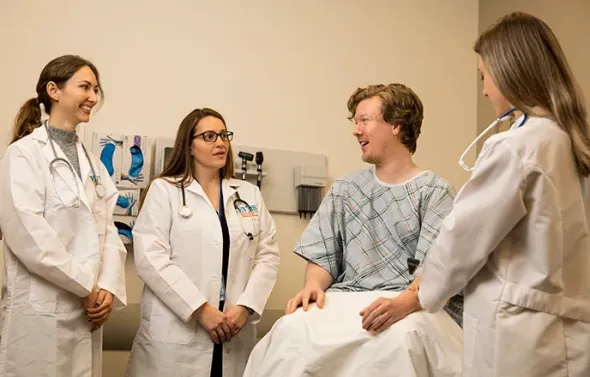 An exam room in the Sentara Center for Simulation and Immers