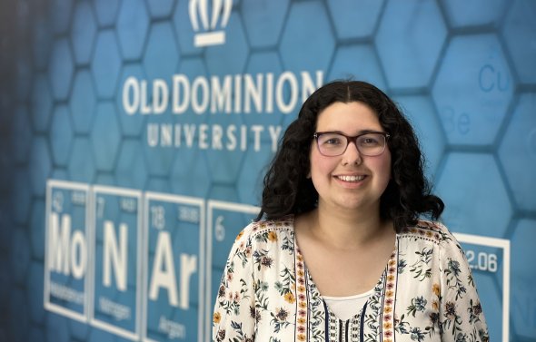 Woman in Chemistry Building