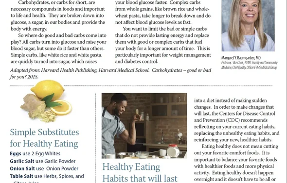 Newsletter with articles