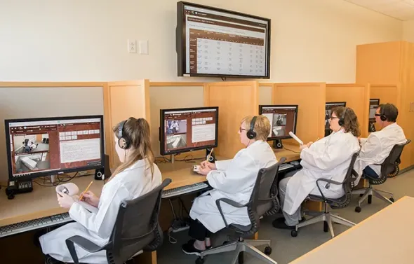 The observation suite in the Sentara Center for Simulation a