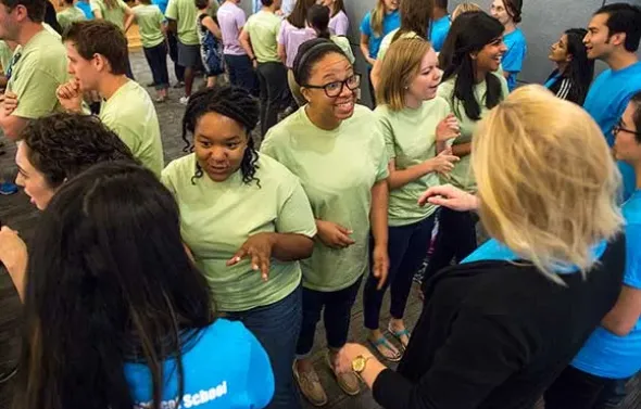 Residents meet at orientation