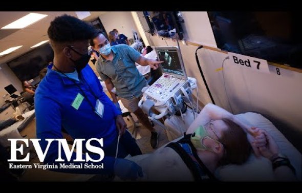 High School Students at EVMS Health Sciences Academy - Day 4, Ultrasound