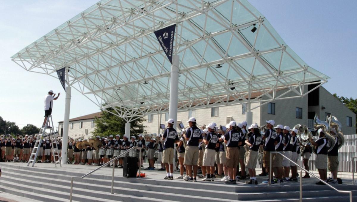 ODU Monarch Marching Band Performing at Brock Commons