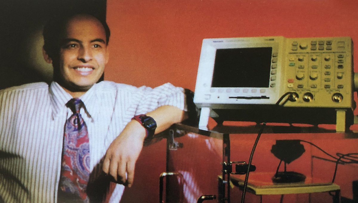 Mounir Laroussi in Lab at ARC 2000
