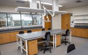 Instrumentation teaching labs have glass hoods that allow in