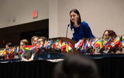Student speaks at conference