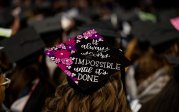 Photo of an ODU graduate's mortarboard. 