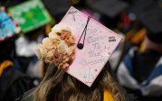 Photo of an ODU student's mortarboard.