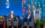 Matthew Schneider, managing director, National, U.S. State, Local and Education for Google, joins Old Dominion University President Brian O. Hemphill, Ph.D., for a fireside chat during an Oct.30 celebration of a new partnership.