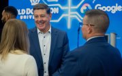 Tony Orlando (B.S. ’91, MBA ’98), managing director, Partner Ecosystem and Specialty Solutions for Google, speaks with Old Dominion University staff at a campus and community celebration in partnership with Google at Old Dominion University on Oct. 30.