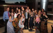 Resident group photo at graduation. 