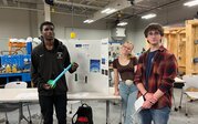 ATMOS (Atmospheric Trace Molecular Observation System) team – Addison, Caleb, Jahmize, Jawithet with their research.