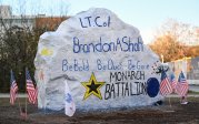 Dominion Rock, located between Kaufman Engineering Hall and the Engineering Systems Building, has been turned into a memorial in honor of Lt. Col. Brandon Shah (B.S. ’07).