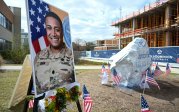 Dominion Rock, located between Kaufman Engineering Hall and the Engineering Systems Building, has been turned into a memorial in honor of Lt. Col. Brandon Shah (B.S. ’07).
