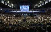 Students at graduation.