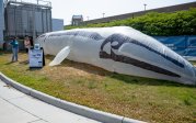 A giant inflatable whale.
