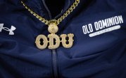 A photo of an "ODU" necklace.