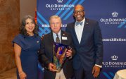 President Brian O. Hemphill, Ph.D., and First Lady Marisela Rosas Hemphill, Ph.D., met with Richmond-area ODU alumni, students and friends on Aug. 12 at the Virginia Museum of Fine Arts during the Monarch Nation Tour. 