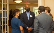 On Aug. 11, Northern Virginia alumni, students and friends gathered at the Westwood Country Club in Vienna to meet ODU President Brian O. Hemphill, Ph.D., and First Lady Marisela Rosas Hemphill, Ph.D., during the Monarch Nation Tour.