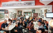 MINT students and mentors from the Global Monarch Club enjoy their ice cream at Doumar’s, home of the original waffle cone! 